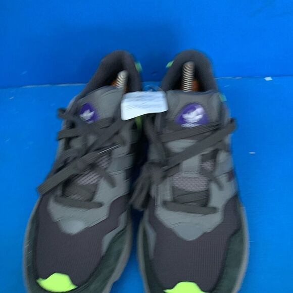 Adidas Yung-96 Carbon/Grey Four-Slime Yellow Men's Size 8 F97180 New - Picture 3 of 8